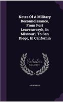 Notes of a Military Reconnoissance, from Fort Leavenworyh, in Missouri, to San Diego, in California