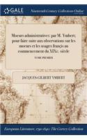 Moeurs Administratives