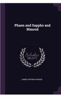 Phaon and Sappho and Nimrod