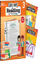 180 Days of Reading, Writing and Math Grade 3: 3-Book Set