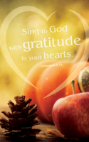 Gratitude Thanksgiving Bulletin (Pkg of 50)