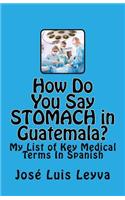 How Do You Say Stomach in Guatemala?