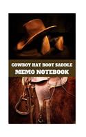 Cowboy Hat Boot Saddle Memo Notebook