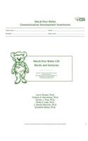 Macarthur-Bates Communicative Development Inventories (CDI) Words and Gestures, Desktop Scannable - English