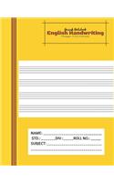 Amiesk Notebook - English Handwriting Notebook - 140 pages (7.44 x 9.69 inch)