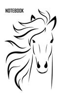 Notebook: Equestrian Gift for Horse Lover Journal Notebook Diary to write in Lined Pages with Pretty Horse Shoe Motif