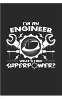 I'm an engineer superpower: 6x9 Engineers - dotgrid - dot grid paper - notebook - notes