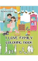 I love family coloring book