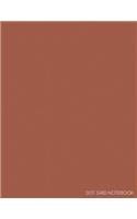 Dot Grid Notebook: Extra Large Dotted Pages for Journaling & Writing - Minimalist Milk Chocolate(Solid Color Softcover Note Books)