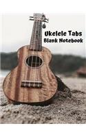 Ukulele Tabs Blank Notebook: Ukulele Tablature, 140 Pages, Large Tab Paper Journal for Composing and Writing Ukulele Music, Notation and Songs (Ukulele Tabs Blank Notebook, Volu