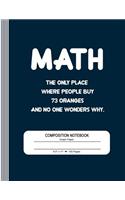 Math Composition Notebook