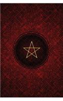 Monogram Pentagram (Neopaganism) Notebook