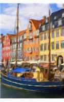 Nyhavn Copenhagen - Blank Notebook