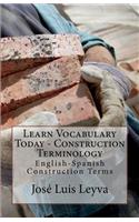 Learn Vocabulary Today - Construction Terminology