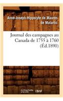 Journal Des Campagnes Au Canada de 1755 À 1760 (Éd.1890)