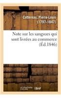 Note Sur Les Sangsues Qui Sont Livrées Au Commerce