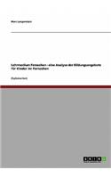 Lehrmedium Fernsehen - eine Analyse der Bildungsangebote für Kinder im Fernsehen