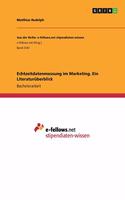 Echtzeitdatenmessung im Marketing. Ein Literaturüberblick