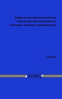 Ansatze Zur Automatischen Generierung Hierarchischer Verhaltensmodelle Von Nichtlinearen Integrierten Analogschaltungen