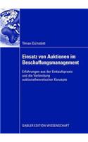 Einsatz Von Auktionen Im Beschaffungsmanagement