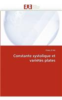 Constante Systolique Et Vari?t?s Plates