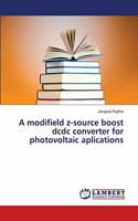 A modifield z-source boost dcdc converter for photovoltaic aplications