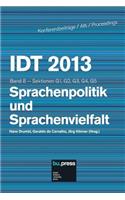 IDT 2013 Band 8 Sprachenpolitik und Sprachenvielfalt