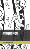 Letras para Colorir