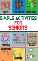 Simple Activities For Seniors: Easy Activity Puzzle Book For Dementia and Alzheimer Patients
