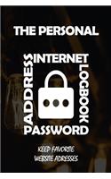 The Personal Internet Address & Password Logbook (removable cover band for security)