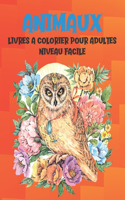 Livres à colorier pour adultes - Niveau facile - Animaux