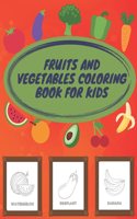 fruits and vegetables coloring book for kids