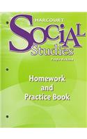 Harcourt Social Studies: Homework and Practice Book Student Edition Grade 2