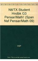 Harcourt School Publishers Pensar Math: Student Handbook Grade 3 2009