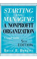 Starting and Managing a Nonprofit Organization