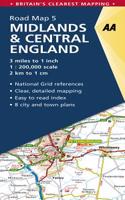 Midlands & Central England: (5 AA Road Map Britain)