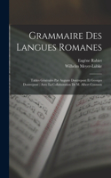 Grammaire Des Langues Romanes