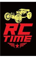 RC Time: Versatile Journal with RC Cars and Trucks theme on the cover.