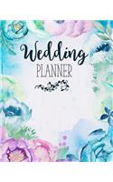 Wedding Planner: Boho Watercolor Flowers Budget, Timeline, Checklists, Guest List, Table Seating Wedding Attire And More. Great Gift For The Bride To Be