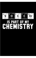 Soccer Is Part Of My Chemistry: Blank Paper Sketch Book - Artist Sketch Pad Journal for Sketching, Doodling, Drawing, Painting or Writing