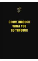 Grow through what you go through