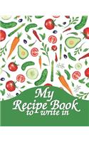 My Recipe Book To Write In