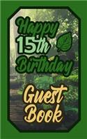 Happy 15th Birthday Guest Book