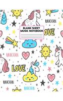 Blank Sheet Music Notebook