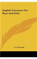 English Literature for Boys and Girls