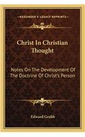 Christ in Christian Thought