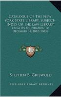 Catalogue of the New York State Library, Subject-Index of the Law Library
