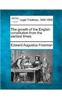 Growth of the English Constitution from the Earliest Times.