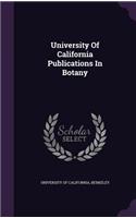 University of California Publications in Botany