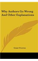 Why Authors Go Wrong And Other Explanations